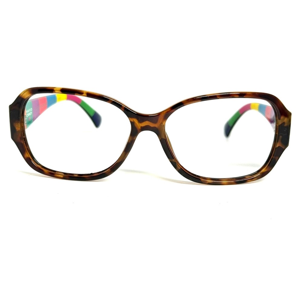 Hard Candy HS14 Tortoise Rainbow Striped Eyeglass Frames 57-15-138